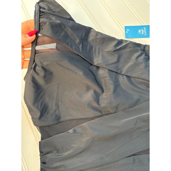 NWT Cupshe One-Shoulder Tummy Control One-Piece Swimsuit Beach Surf BUNDLE Sz L - Picture 4 of 7